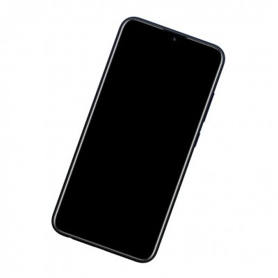 Camera Lens Glass with Frame for LG W30 Pro Black