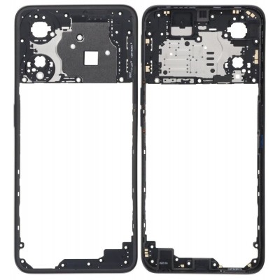 Middle Frame Ring Only For Oppo A78 Black By - Maxbhi Com