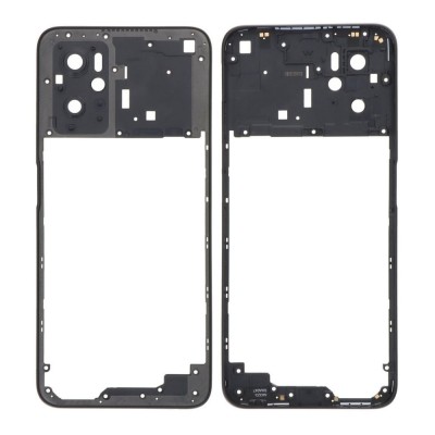 Middle Frame Ring Only For Oppo A96 4g Black By - Maxbhi Com