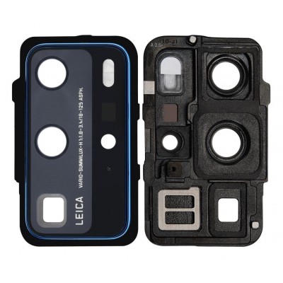 Camera Lens Glass With Frame For Huawei P40 Pro Blue By - Maxbhi Com