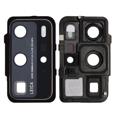 Camera Lens Glass With Frame For Huawei P40 Pro Gold By - Maxbhi Com