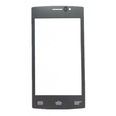 Replacement Front Glass For Philips S307 Grey By - Maxbhi Com