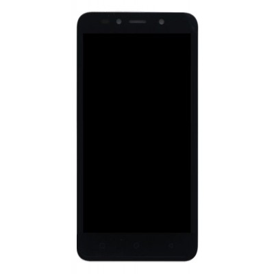 Lcd With Touch Screen For Lava Z21 Black By - Maxbhi Com