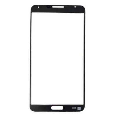 Replacement Front Glass For Samsung Galaxy Note 3 Neo 3g Smn750 Black By - Maxbhi Com