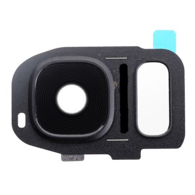 Camera Lens Glass With Frame For Samsung Galaxy S7 64gb Black By - Maxbhi Com