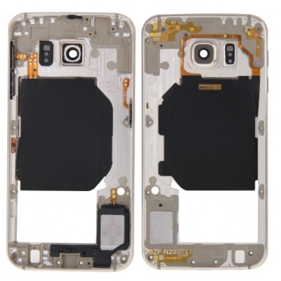 Middle Frame Ring Only For Samsung Galaxy S6 64gb Gold By - Maxbhi Com