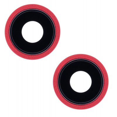 Camera Lens Glass with Frame for Apple iPhone 13 mini Red