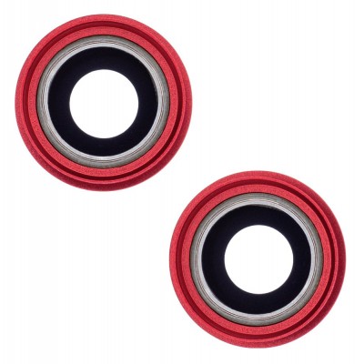 Camera Lens Glass With Frame For Apple Iphone 13 Mini Red By - Maxbhi Com