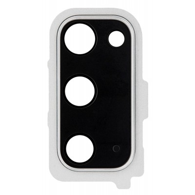Camera Lens Glass With Frame For Samsung Galaxy S20 5g White By - Maxbhi Com