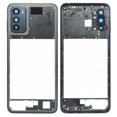 Middle Frame Ring Only For Motorola Moto G42 Black By - Maxbhi Com
