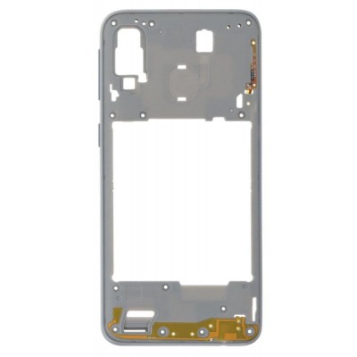 Middle Frame Ring Only For Samsung Galaxy A40 White By - Maxbhi Com