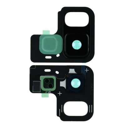 Camera Lens Glass with Frame for Samsung Galaxy A8 2018 White