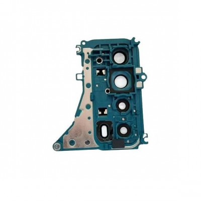 Camera Lens Glass With Frame For Huawei Y7a Green By - Maxbhi Com