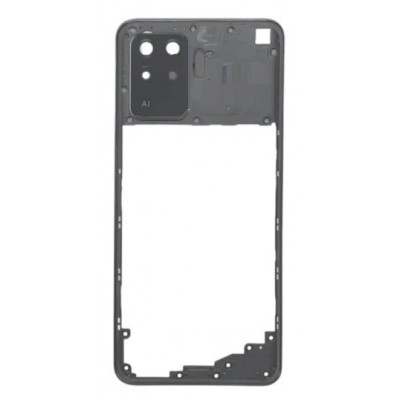 Middle Frame Ring Only For Oppo A94 Black By - Maxbhi Com