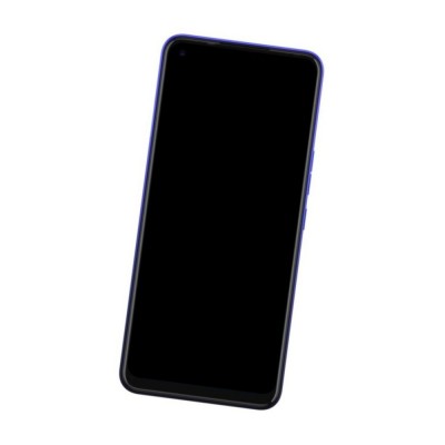 Camera Lens Glass with Frame for Tecno Spark 6 Blue