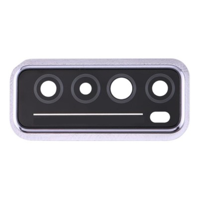 Camera Lens Glass With Frame For Huawei Nova 7 5g White By - Maxbhi Com