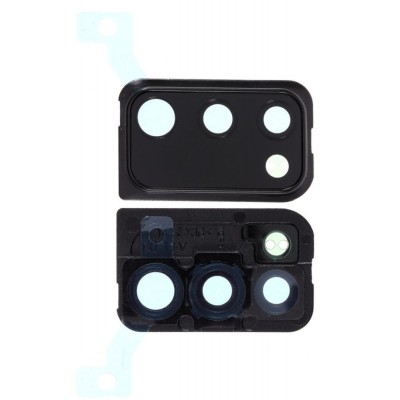 Camera Lens Glass With Frame For Samsung Galaxy A41 White By - Maxbhi Com