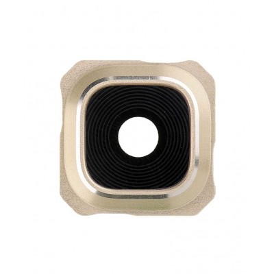 Camera Lens Glass With Frame For Samsung Galaxy S6 Edge Usa Gold By - Maxbhi Com