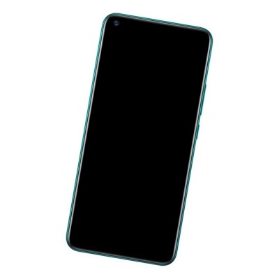 Camera Lens Glass with Frame for Infinix S5 Cyan