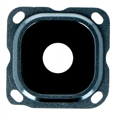 Camera Lens Glass with Frame for Samsung Galaxy C7 Black