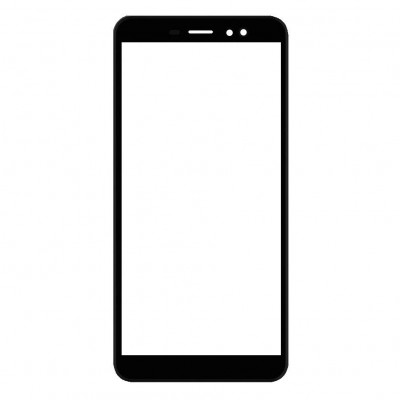 Replacement Front Glass For Ulefone Power Armor X11 Black By - Maxbhi Com
