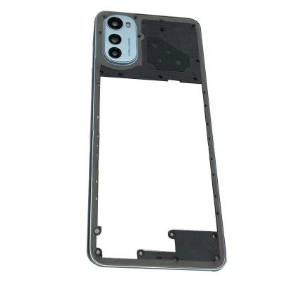 Middle Frame Ring Only For Motorola Moto E32s White By - Maxbhi Com
