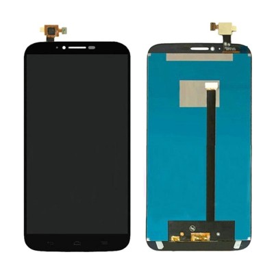 Lcd With Touch Screen For Alcatel One Touch Hero Black By - Maxbhi Com