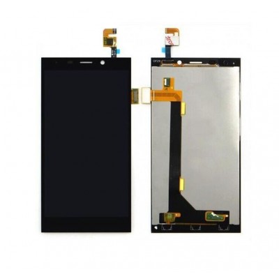 Lcd With Touch Screen For Gionee Elife E7 Black By - Maxbhi Com