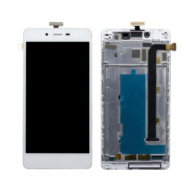 Lcd With Touch Screen For Gionee Marathon M3 White By - Maxbhi Com
