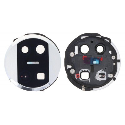 Camera Lens Glass With Frame For Huawei Mate X3 White By - Maxbhi Com