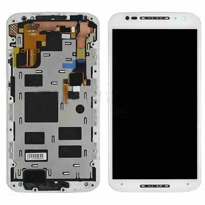 LCD with Touch Screen for Moto X 2nd Generation - White