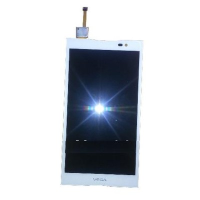 LCD with Touch Screen for Pantech Vega No 6 - White
