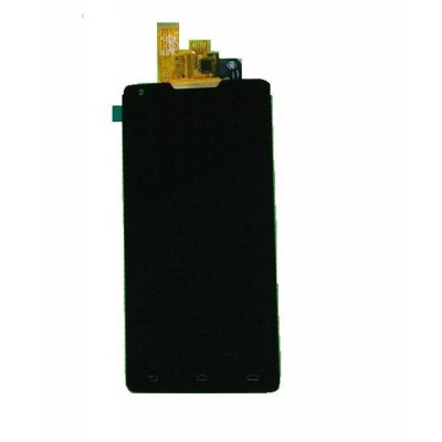 LCD with Touch Screen for Philips W6610 - Black