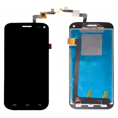 Lcd With Touch Screen For Micromax Canvas Turbo Mini A200 Black By - Maxbhi Com