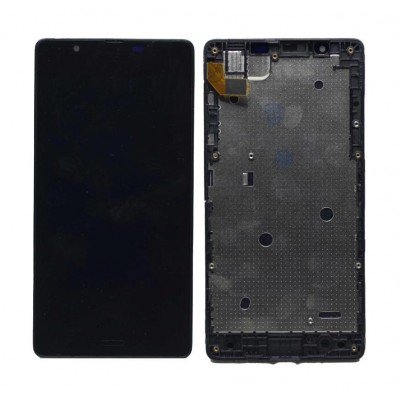 Lcd With Touch Screen For Microsoft Lumia 540 Dual Sim Black By - Maxbhi Com