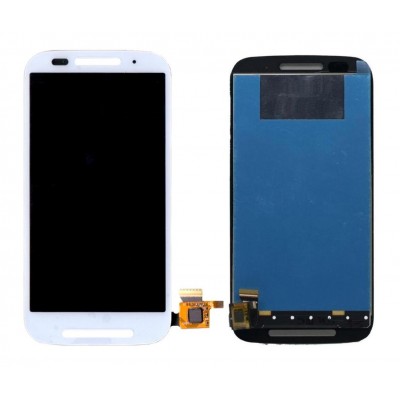 Lcd With Touch Screen For Motorola Moto E Dual Tv Xt1025 With Digital Tv White By - Maxbhi Com