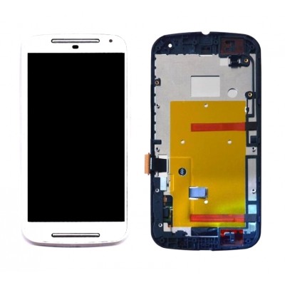 Lcd With Touch Screen For Motorola Moto G Plus 1 White By - Maxbhi Com