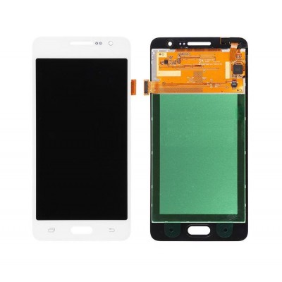 Lcd With Touch Screen For Samsung Galaxy Grand Prime Smg530h White By - Maxbhi Com