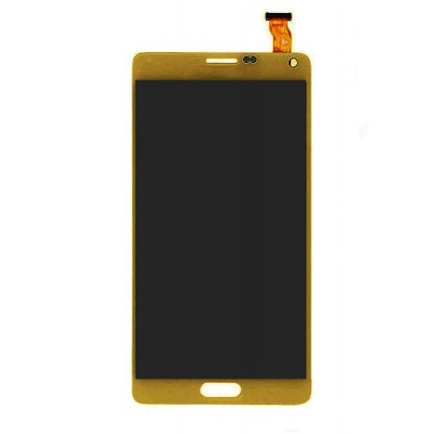 Lcd With Touch Screen For Samsung Galaxy Note 4 Duos Smn9100 Gold By - Maxbhi.com