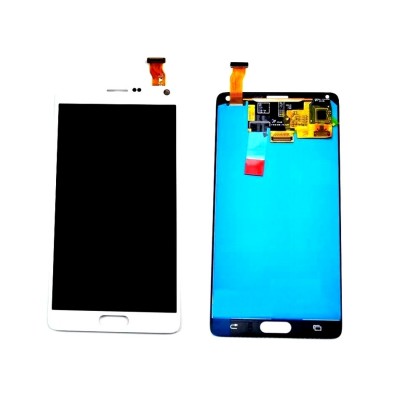 Lcd With Touch Screen For Samsung Galaxy Note 4 White By - Maxbhi Com