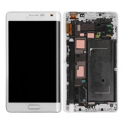 Lcd With Touch Screen For Samsung Galaxy Note Edge White By - Maxbhi Com