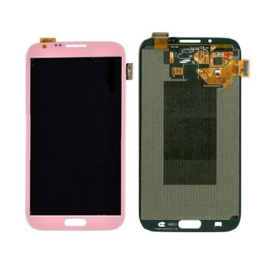 Lcd With Touch Screen For Samsung Galaxy Note Ii N7105 Pink By - Maxbhi Com