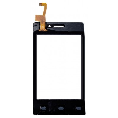Touch Screen Digitizer For Intex Aqua V4 Silver By - Maxbhi Com