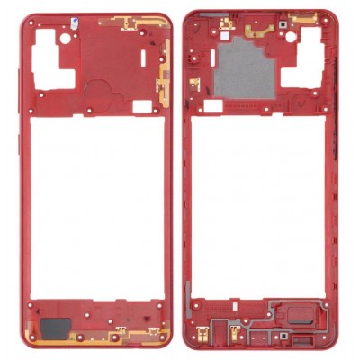 Middle Frame Ring Only For Samsung Galaxy A21s Red By - Maxbhi Com