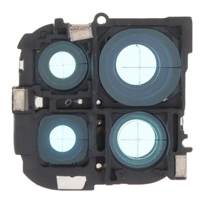 Camera Lens Glass With Frame For Xiaomi Redmi Note 9 Pro Black By - Maxbhi Com