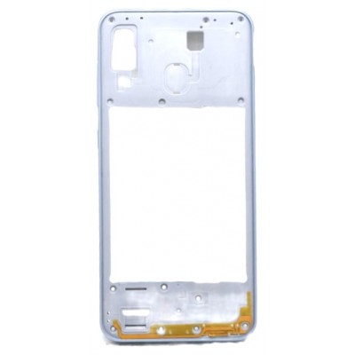 Middle Frame Ring Only For Samsung Galaxy A30 White By - Maxbhi Com