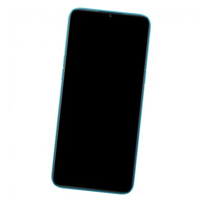 Camera Lens Glass with Frame for Realme C3 Blue