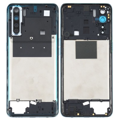Middle Frame Ring Only For Oppo F15 Blue By - Maxbhi Com