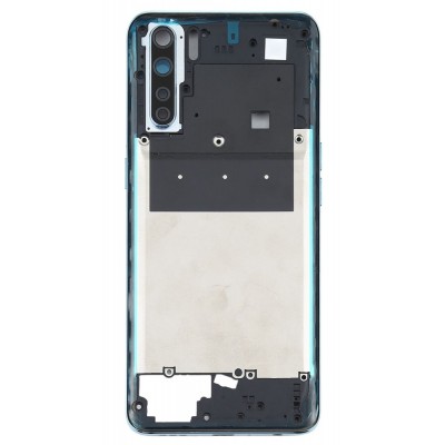 Middle Frame Ring Only For Oppo F15 Blue By - Maxbhi Com