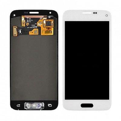 Lcd With Touch Screen For Samsung Galaxy S5 Mini Duos White By - Maxbhi Com